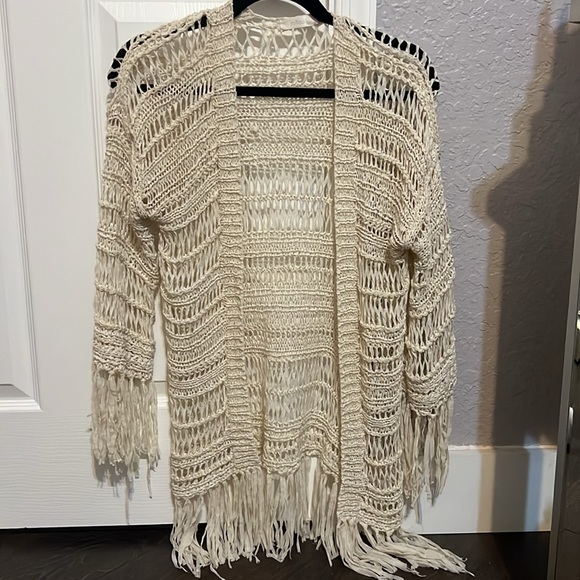 LF Millau Fringe Cardigan Size Small - Picture 2 of 4